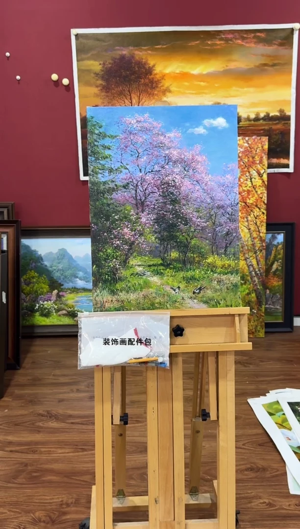 油画【原创·保真·带证书】朝鲜画家纯手绘油画--顺丰包邮--