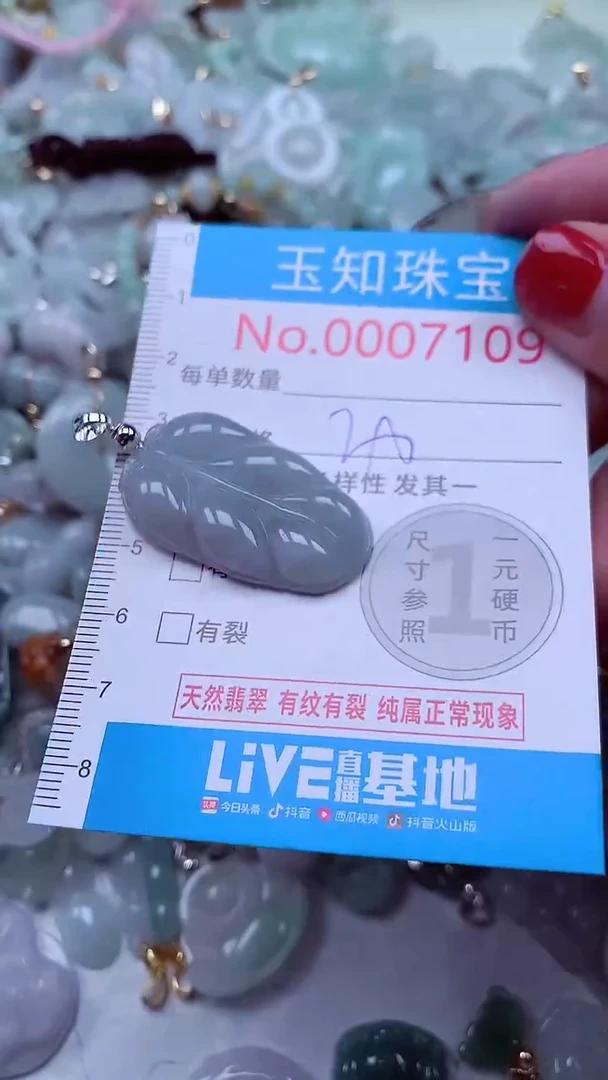 吊坠(不含链)未镶嵌翡翠7109