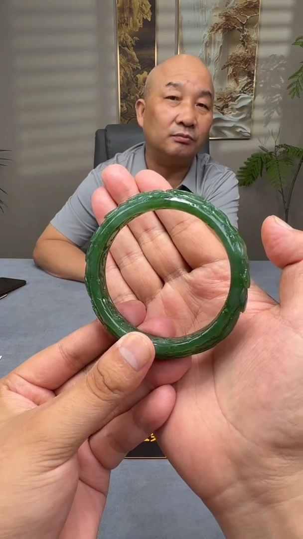 和田玉手镯未镶嵌T40-多样性拍一发一