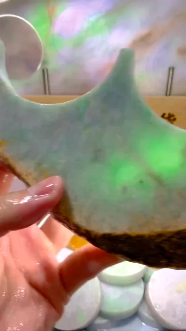 翡翠裸石翡翠散珠裸石天然缅甸翡翠A货539