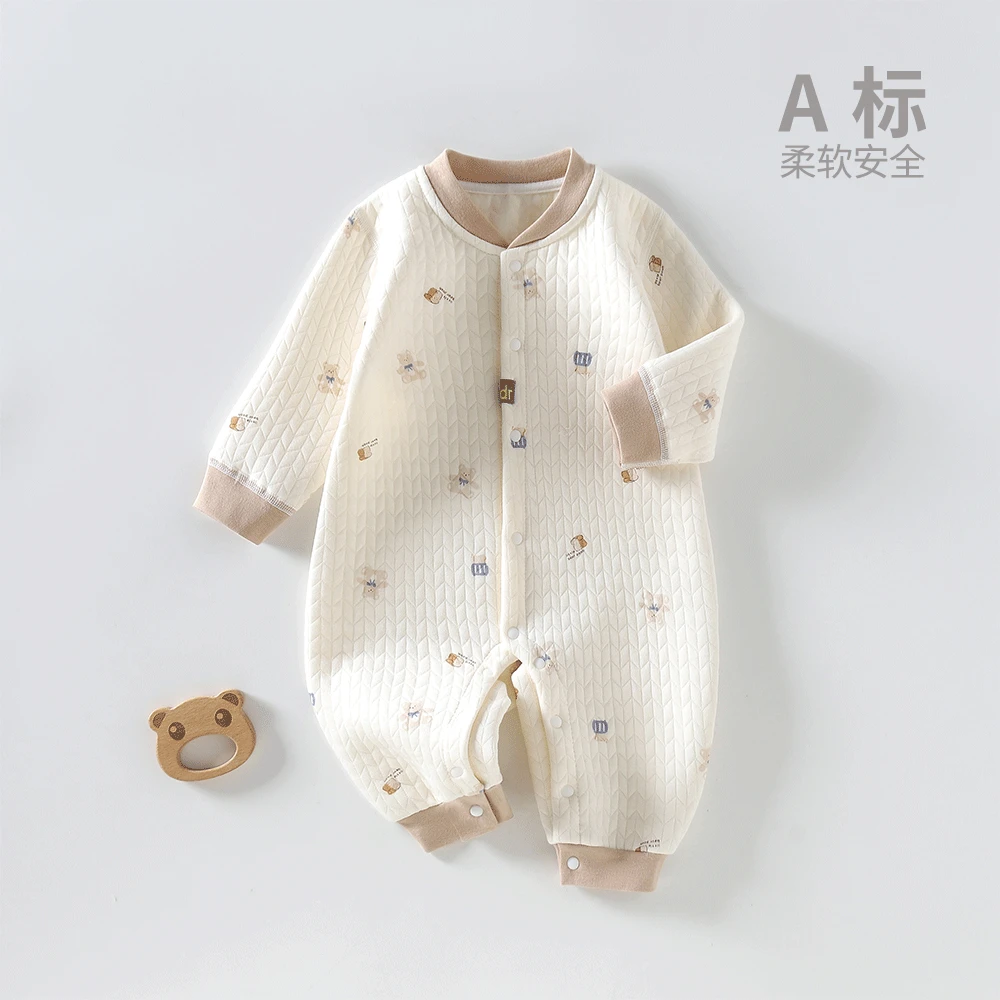 宝宝衣服女婴童装纯棉睡衣婴儿服装连体衣男秋装新款爬服