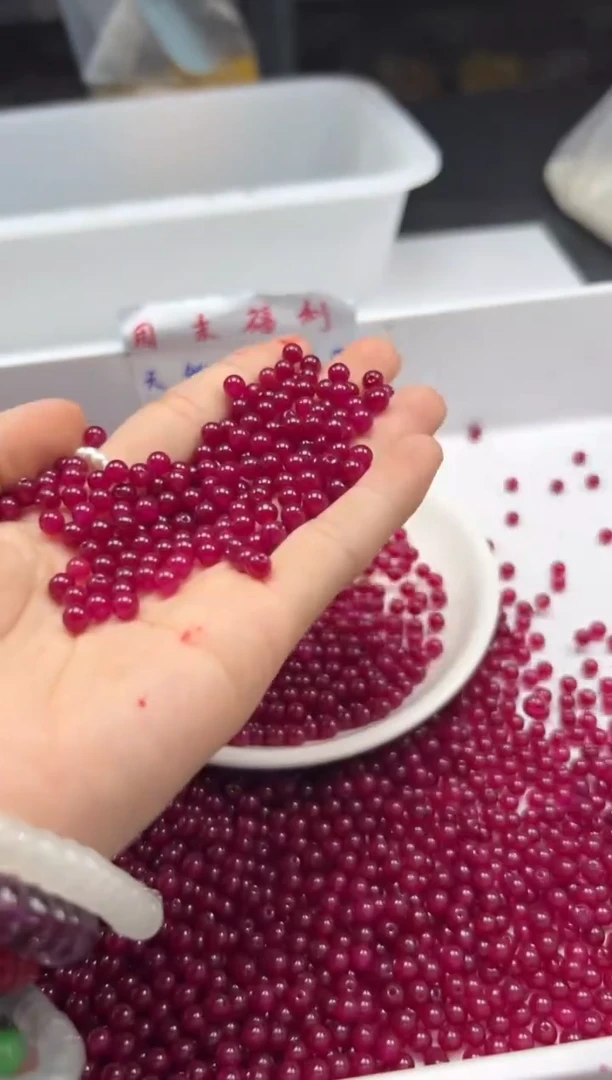 南红玛瑙未镶嵌颈饰w486樱桃红南红4mm*100颗