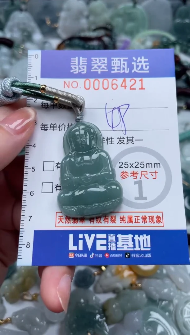 翡翠未镶嵌颈饰00..6421