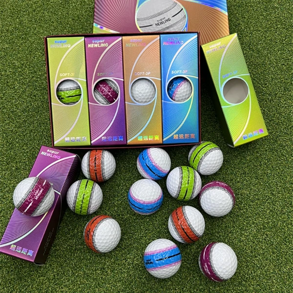 Supur NEWLING高尔夫轮胎球 360度瞄准线 远距离golf球