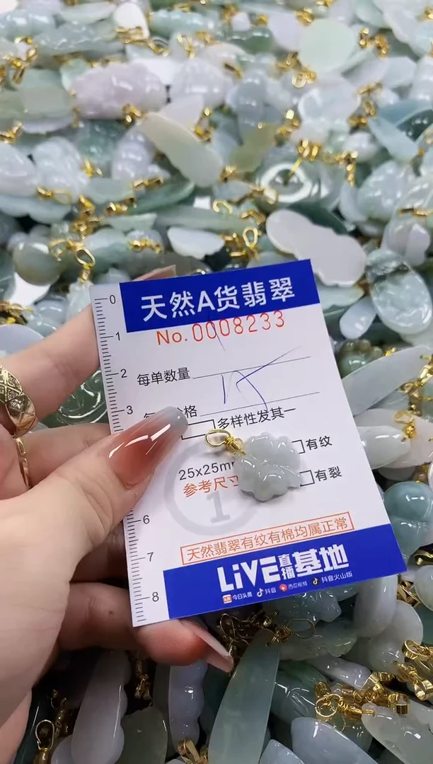 颈饰未镶嵌翡翠天然A货翡翠