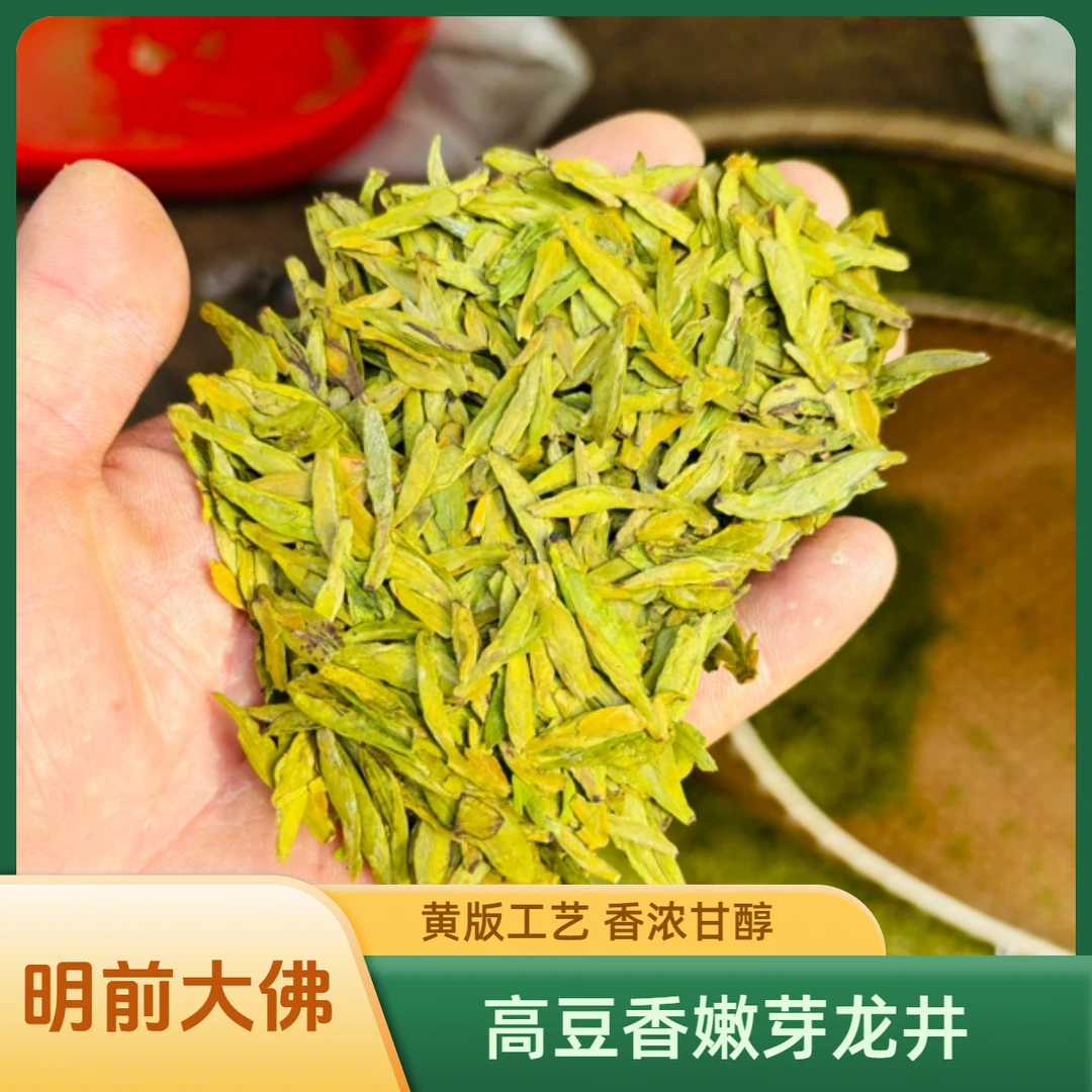 【A30】大佛龙井黄版工艺2025新茶 高豆香豆香味浓