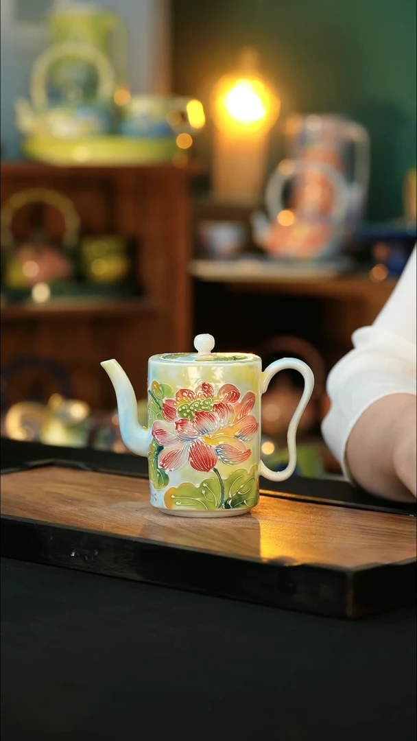 杯手绘心瓷陶瓷浮力