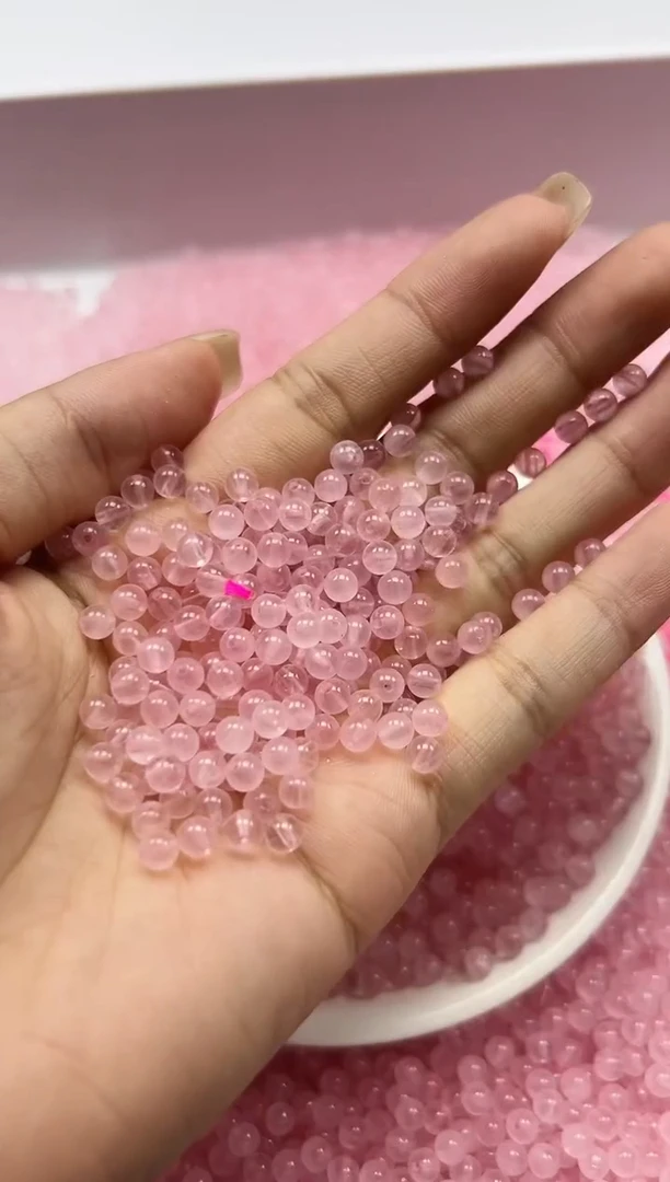未镶嵌颈饰水晶W593粉水晶4mm*108颗