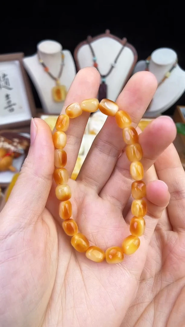 琥珀未镶嵌珠宝奇石柒月