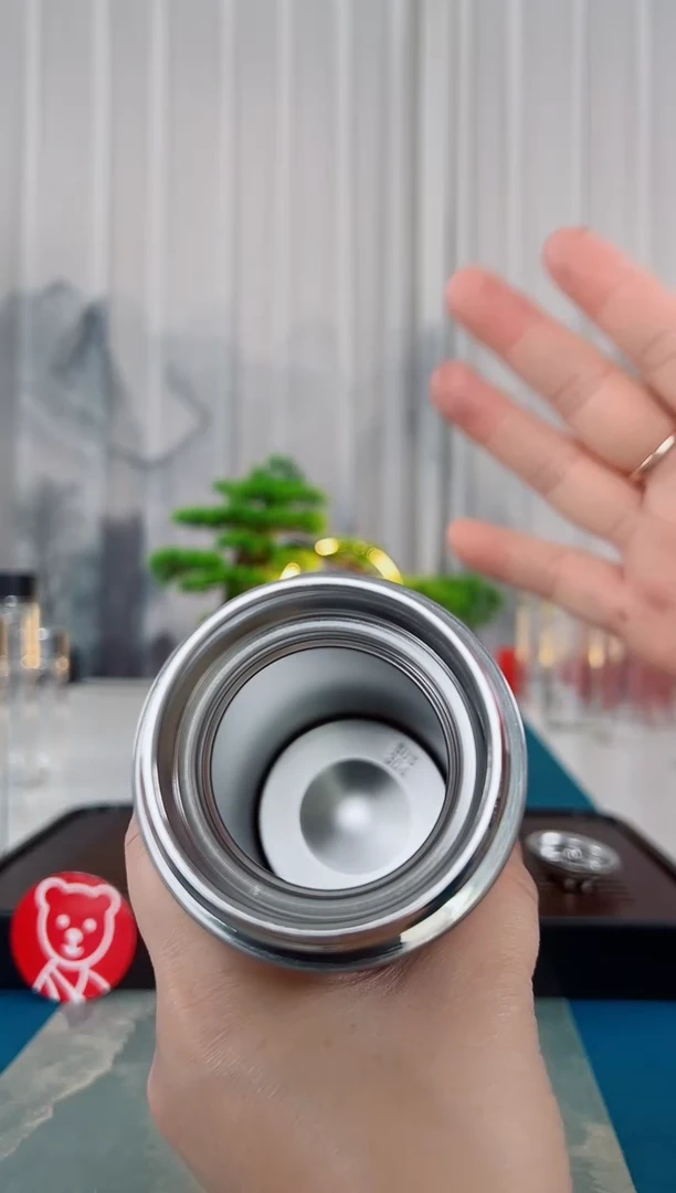 不锈钢希诺不锈钢真空保温杯520毫升 礼盒装本色 3518