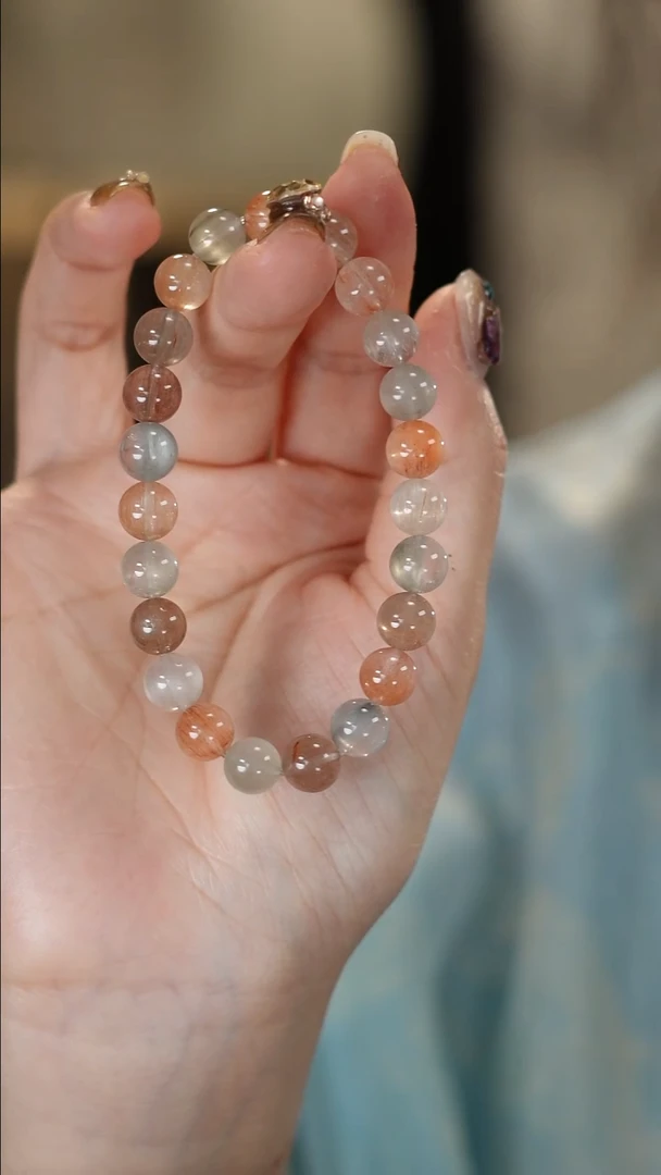 水晶手链未镶嵌兔毛