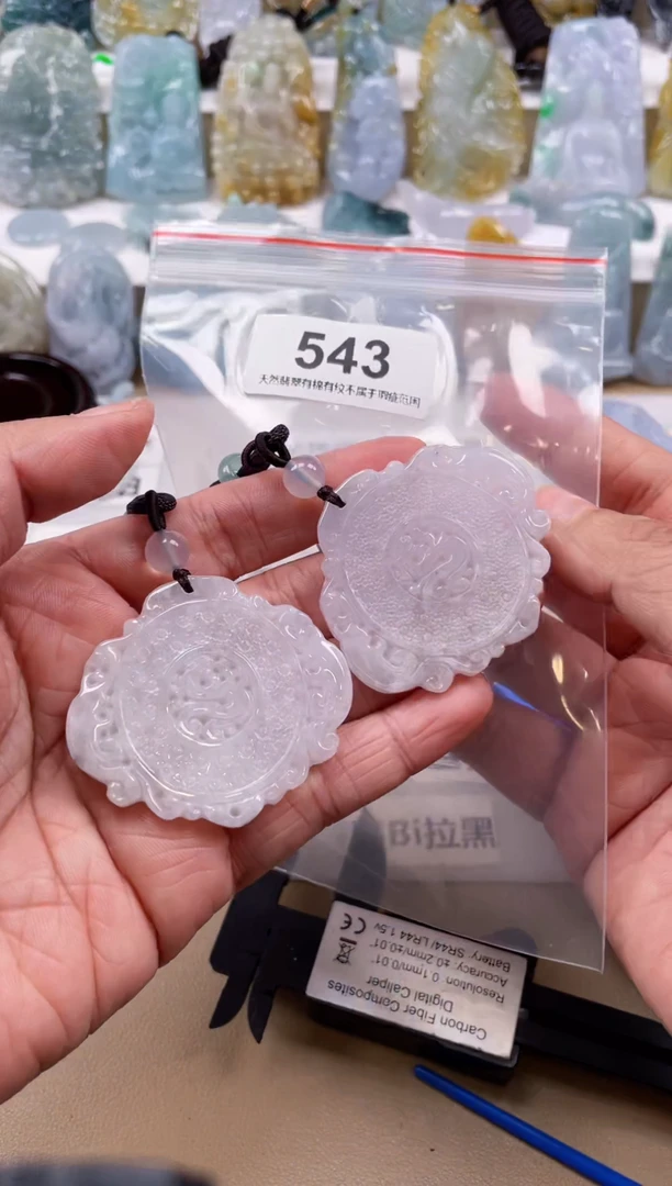 【闪购商品】翡翠颈饰未镶嵌天然缅甸A货翡翠多样性发一543