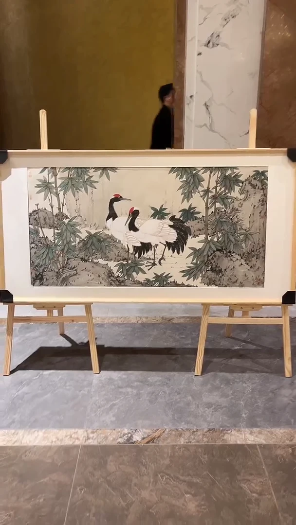 国画郭华卫老师-8平尺仙鹤