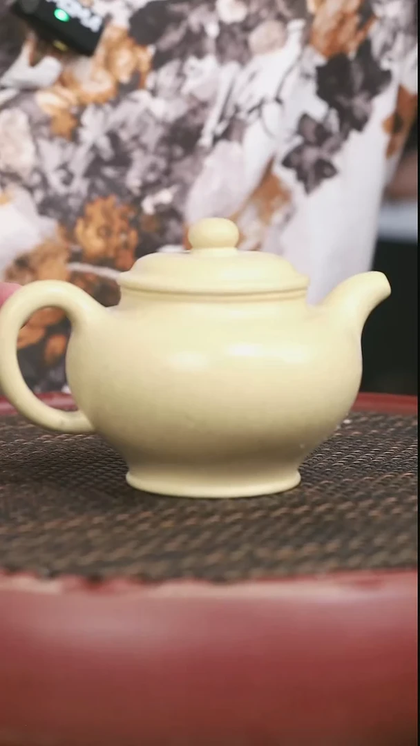 茶壶紫砂55号本绿掇只350CC微瑕