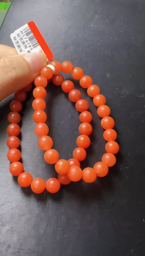 南红玛瑙手串未镶嵌南红手串8m+  多样性发一 M57478X