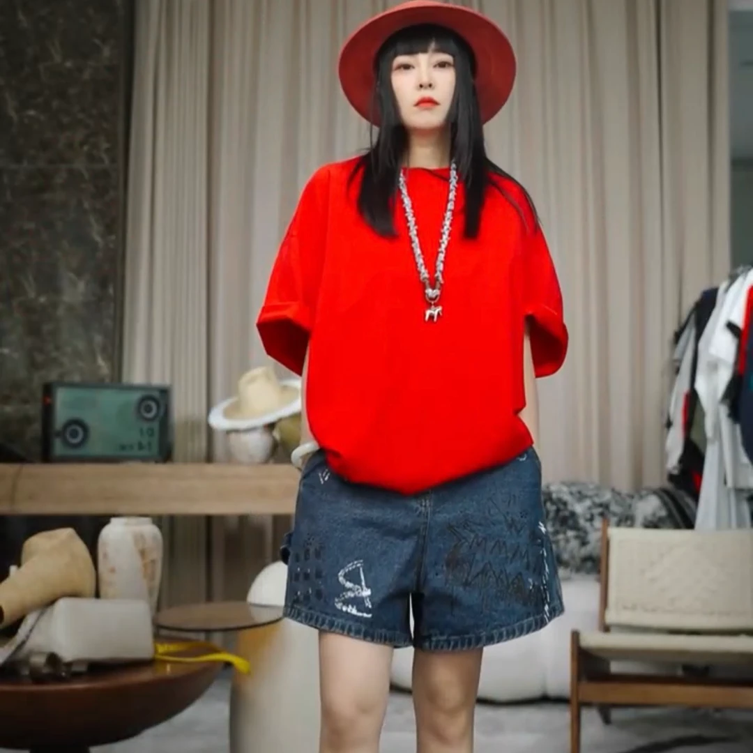 infobyfive2025夏季新款三代短袖圆领大版T恤NF0504322