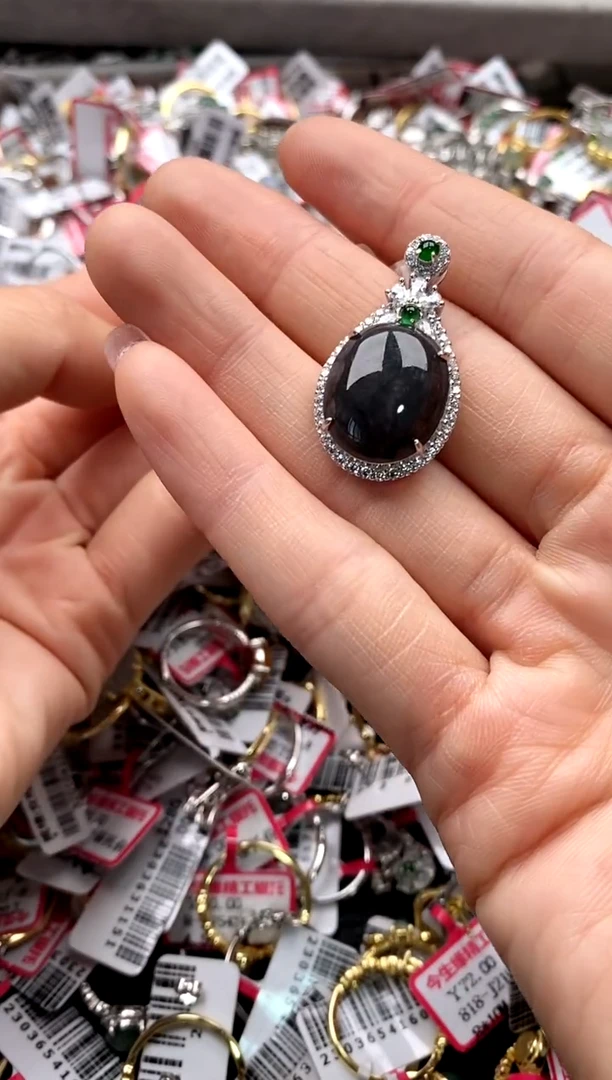 【闪购商品】翡翠戒指银S925镶嵌2222222   0