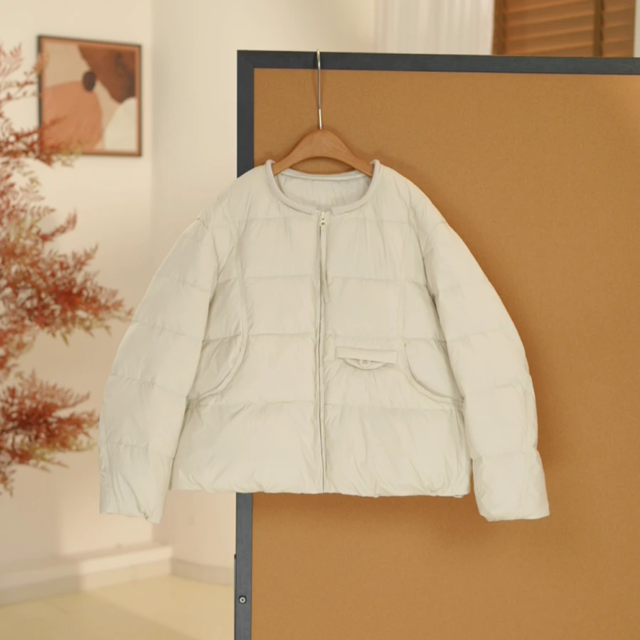 秋冬新款女大童羽绒服甜美韩版温柔风青少年装保暖百搭亲子-SW533