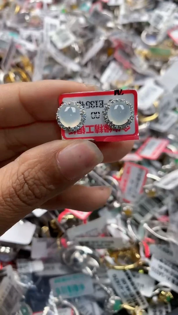 银S925镶嵌戒指翡翠15    10