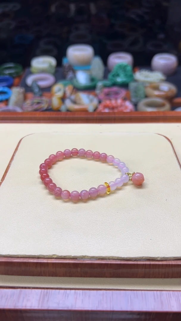 未镶嵌手镯石英质玉果*宝125