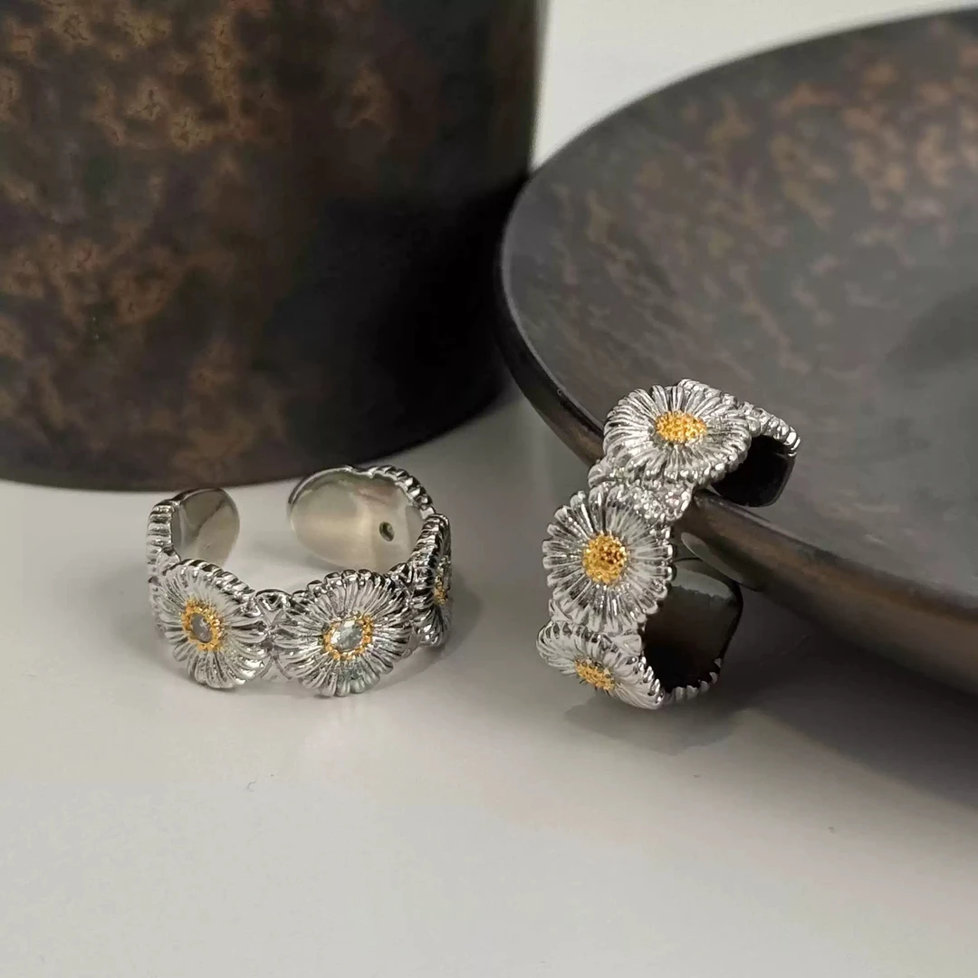 合金戒指  戒指2025新款雏菊戒指小清新气质甜美简约【SugarBox】