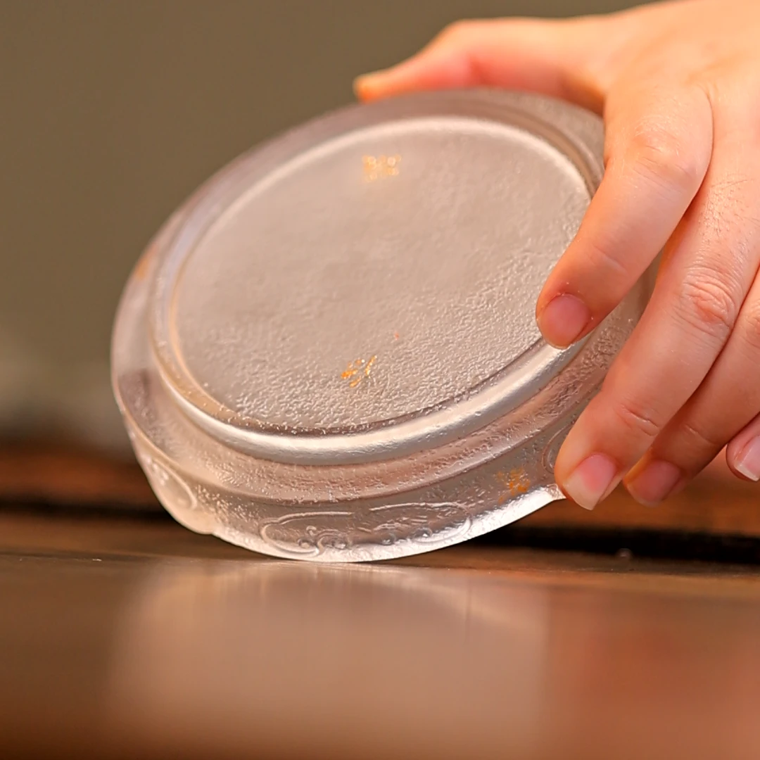 【陶珊居】祥云落金壶承zyt-A009直径：130 高度：35