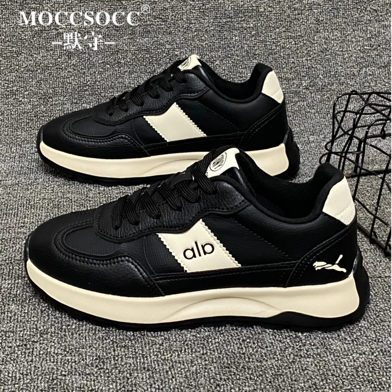 MOCCSOCC老爹鞋男厚底增高鞋轻奢高级感户外防滑鞋时尚休闲运动鞋