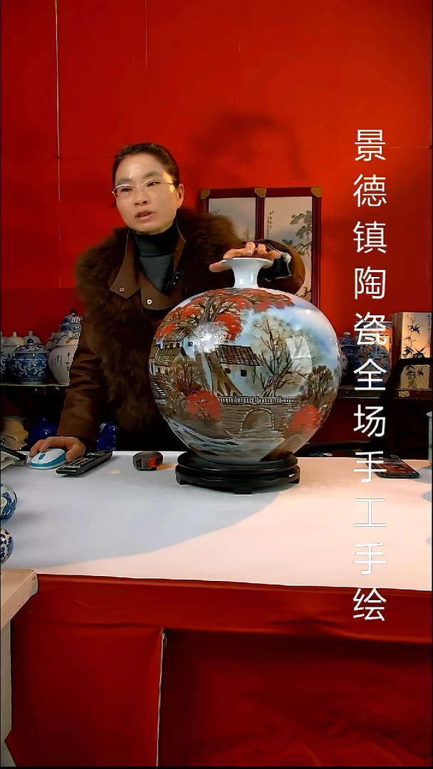 摆件陶瓷景德镇陶瓷 全场手工手绘