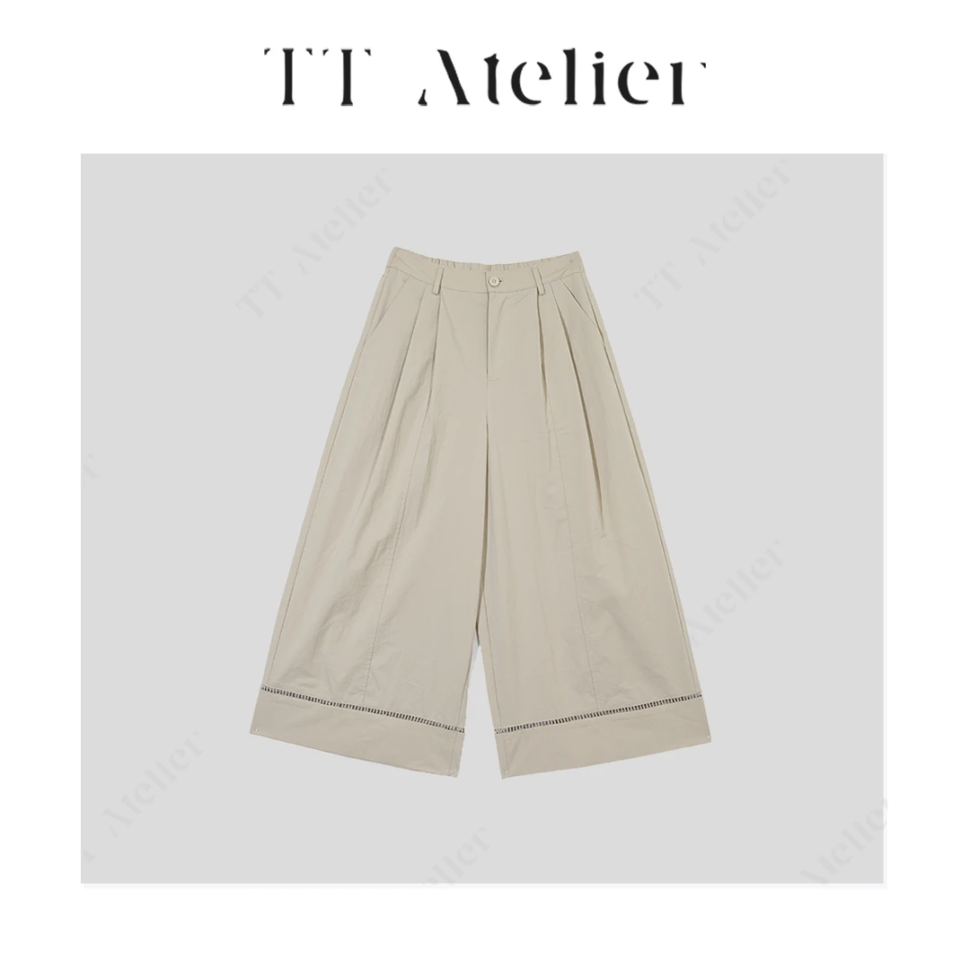 TT设计师【风铃】夏季透气运动舒适百搭休闲裤阔腿裤TT190468