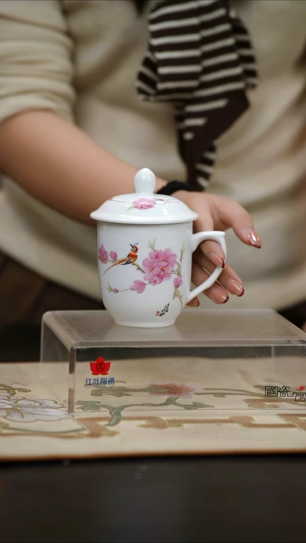 1头水点桃花小金钟杯