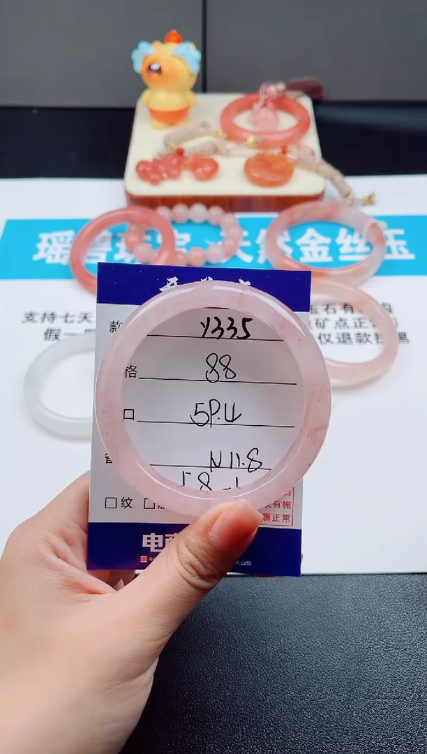 未镶嵌手镯石英质玉Y335