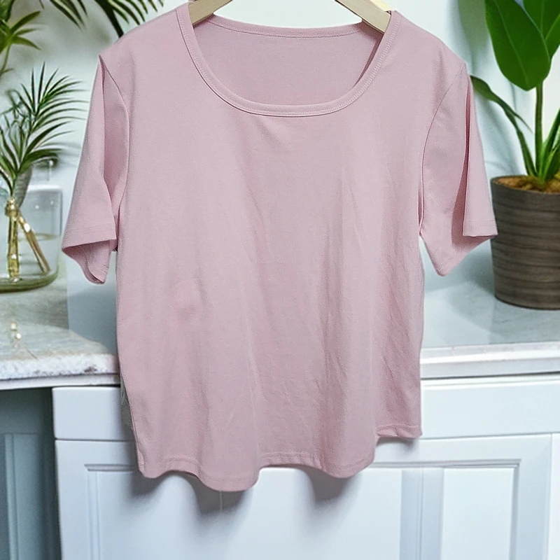 2025年新款粉色减龄t恤