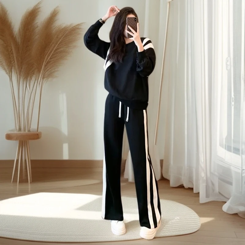 舒适又好看 卫衣+阔腿裤套装 秋装减龄洋气 休闲运动风气质新款