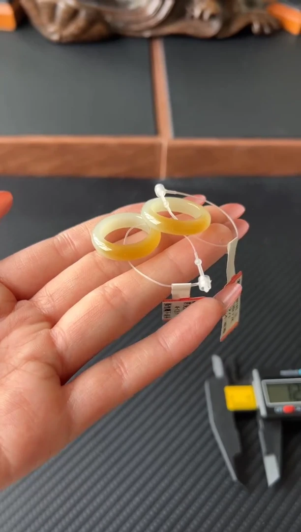 和田玉戒圈未镶嵌若羌微色差17 多样性发货拍一发一