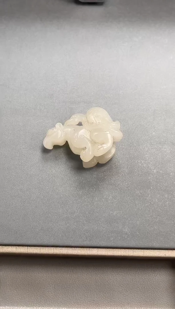 和田玉未镶嵌项链芭****鹭，瑞兽和田玉-孤品