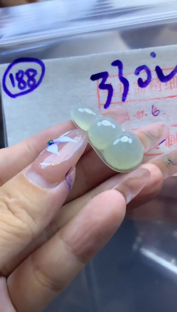 定制翡翠未镶嵌188挂件*340元毛货需精抛光