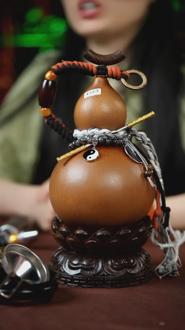 【闪购商品】663号500ml左右的非遗漆器酒葫芦