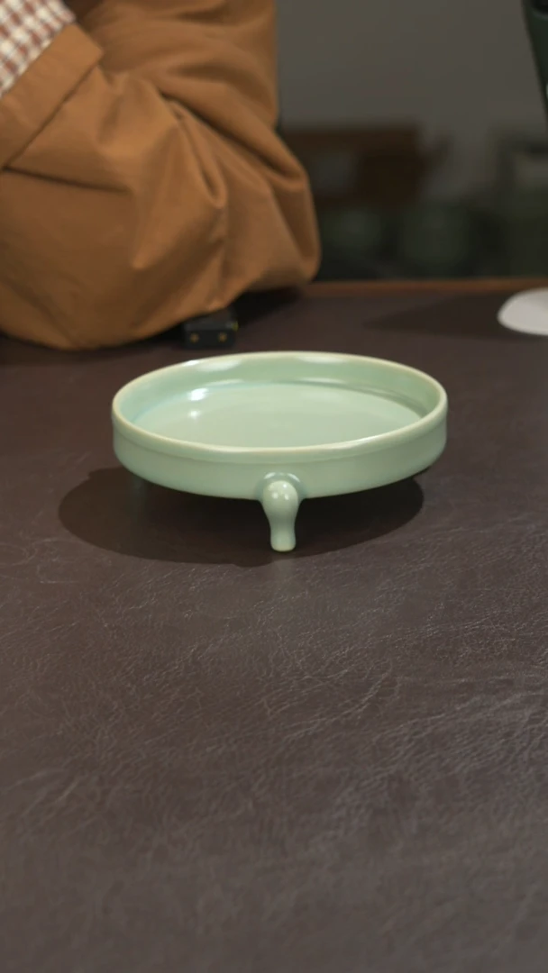 瓷宣宝汝瓷原矿原釉手工作品