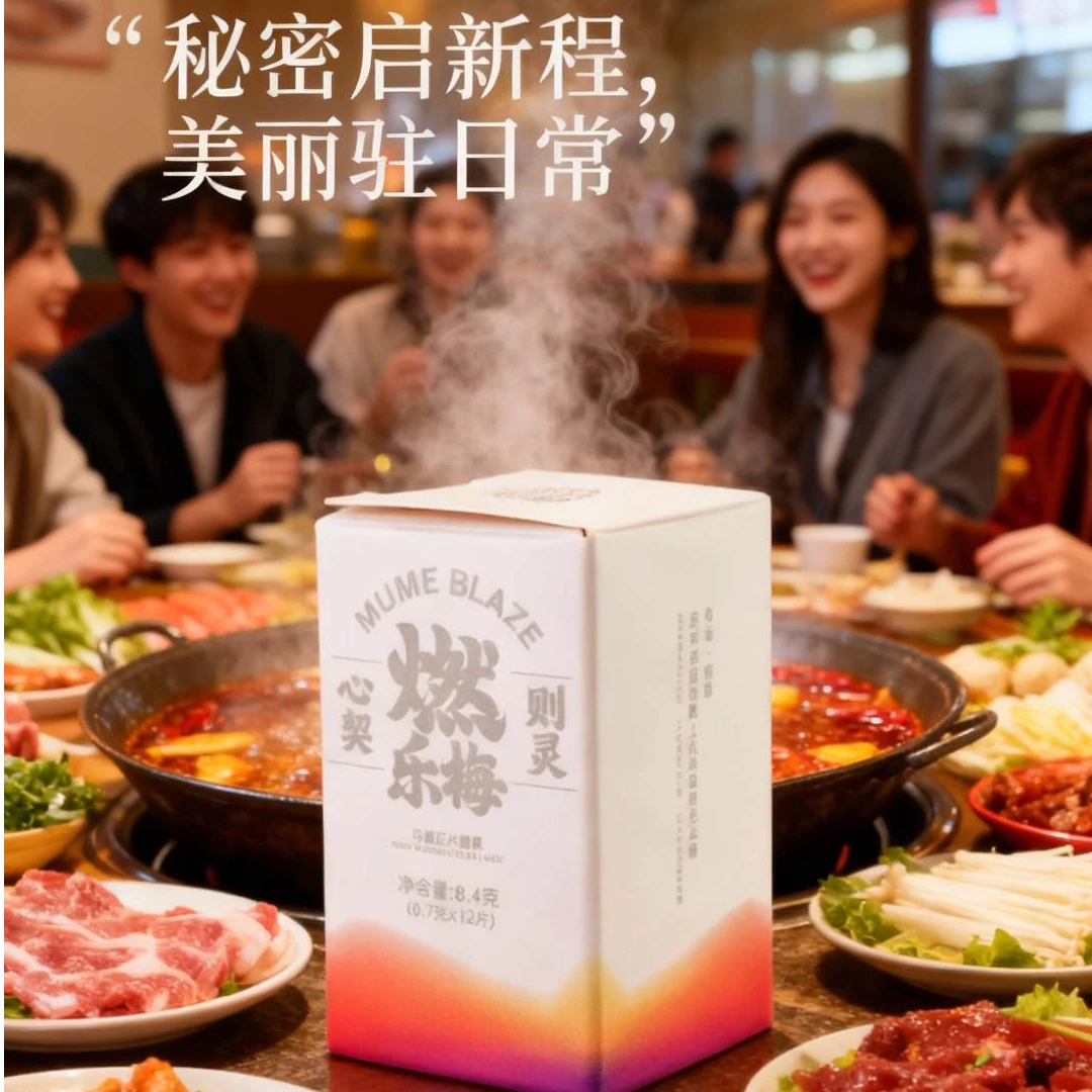 燃乐梅乌梅压片糖果身材管理营养片大餐糖碳油必备咀嚼片(轻享装)