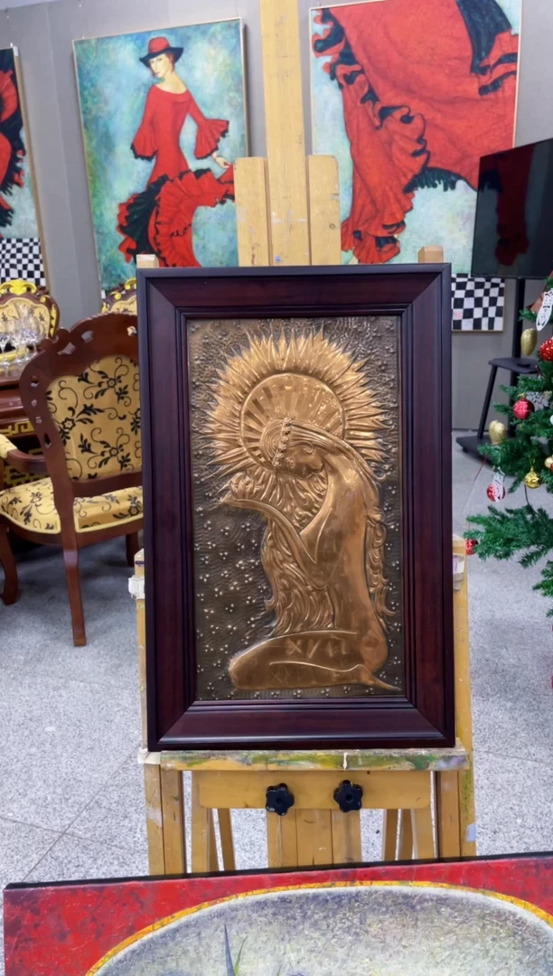 【闪购商品】俄罗斯铜版画《》32*51外