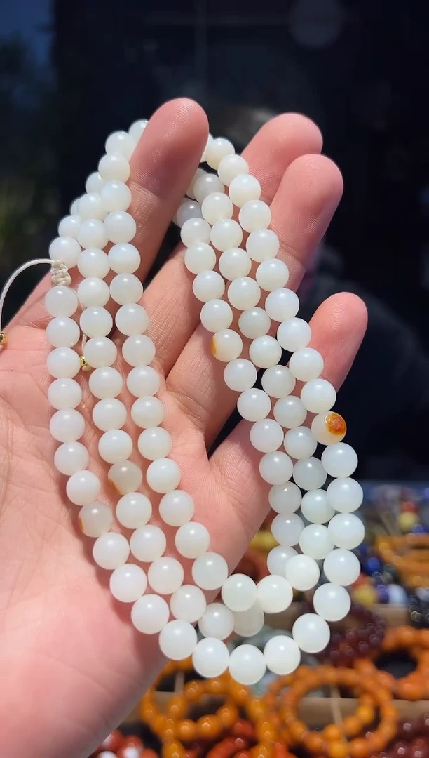 【闪购商品】和田玉手串未镶嵌8+108