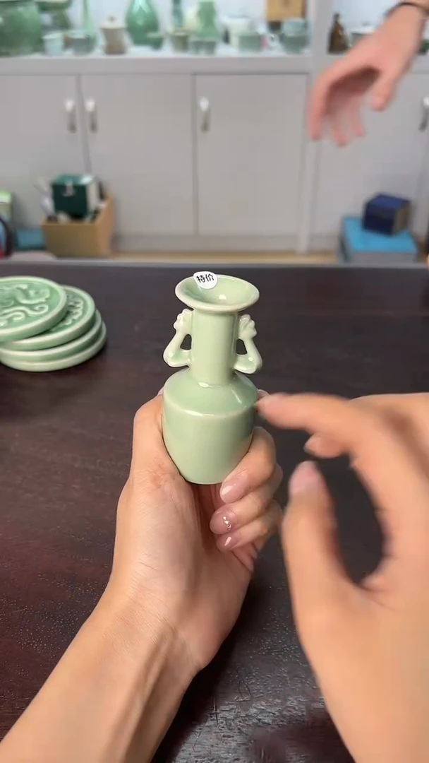 龙泉云间青瓷小米茶器