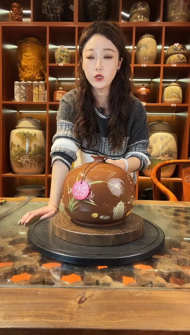 罐云南建水紫陶茶罐@25