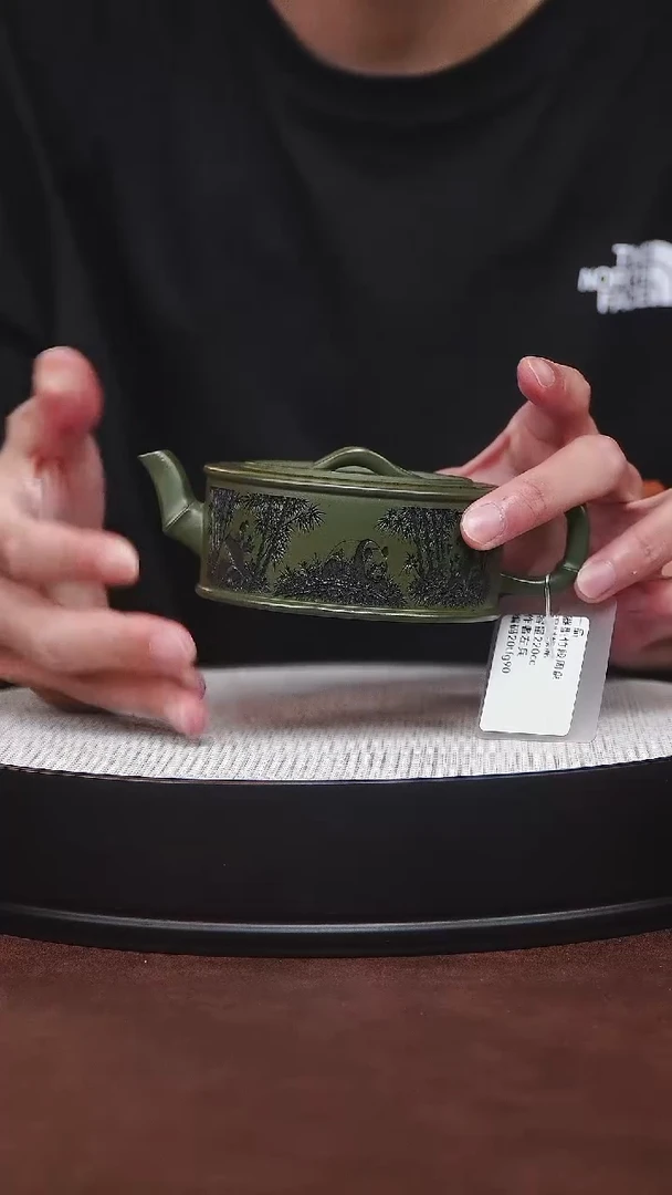 茶杯紫砂宜兴紫砂 竹段周盘 左兵