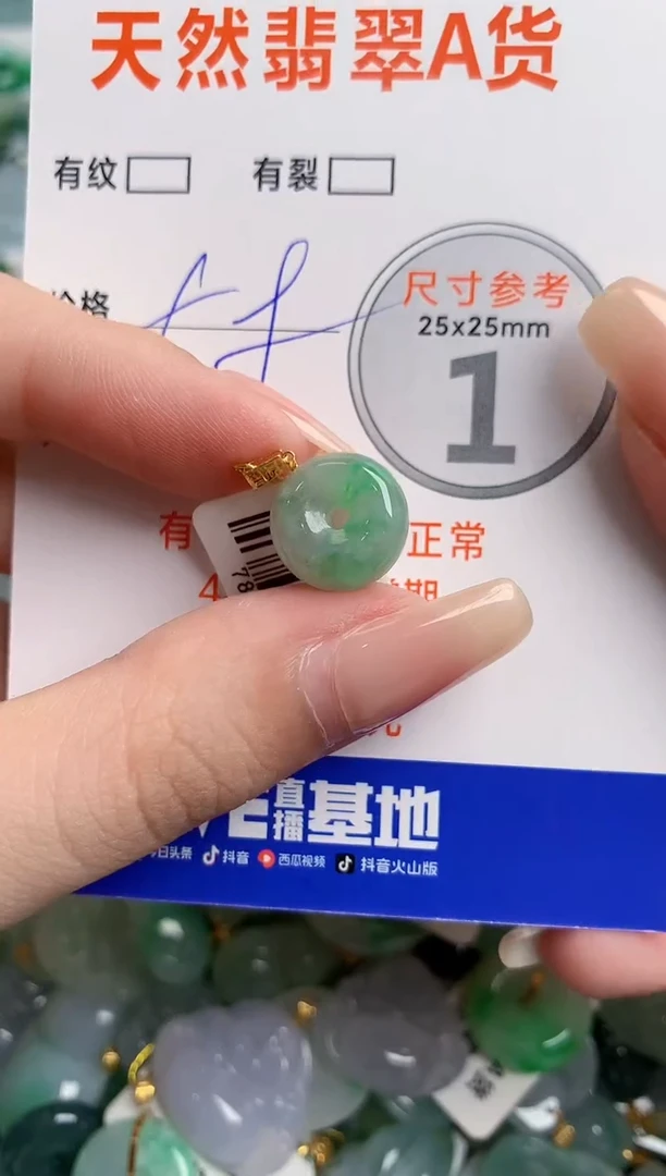 翡翠18K金镶嵌颈饰13002790