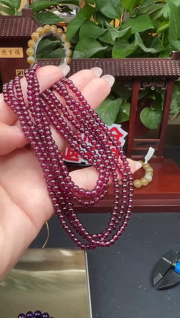 未镶嵌手链石榴石手链多样性发其一f151