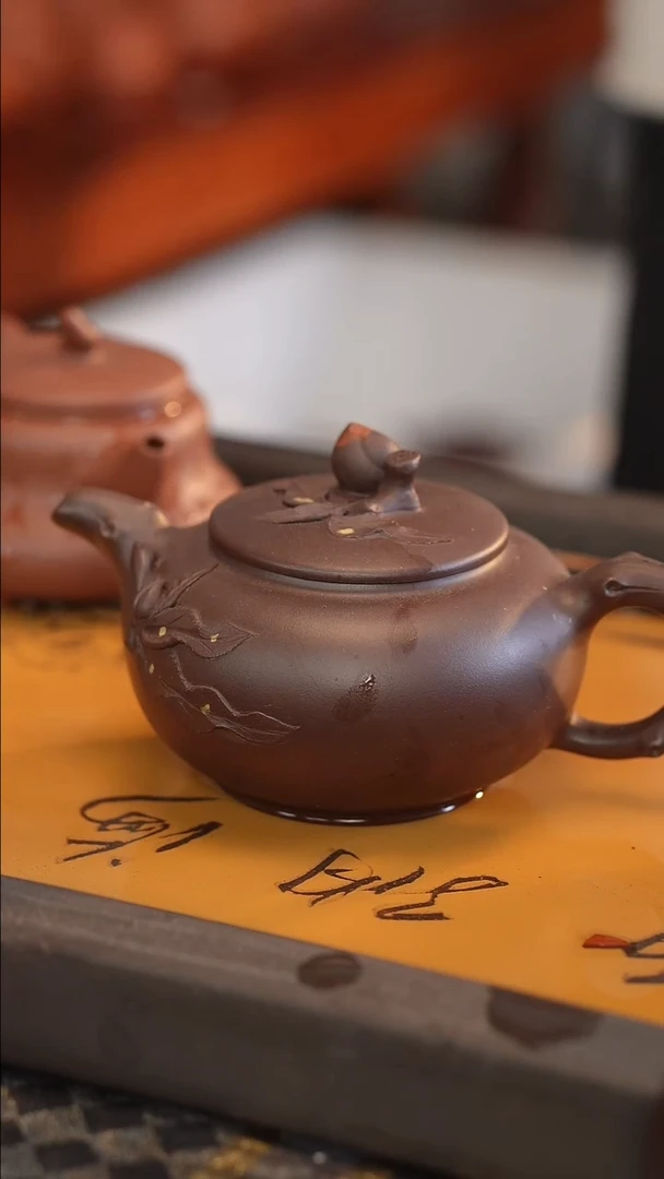 茶壶紫砂原矿手工制作
