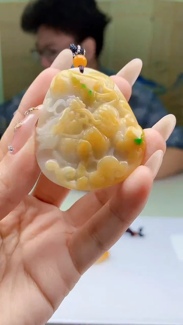 【闪购商品】定制翡翠未镶嵌4688ty-毛货挂件58