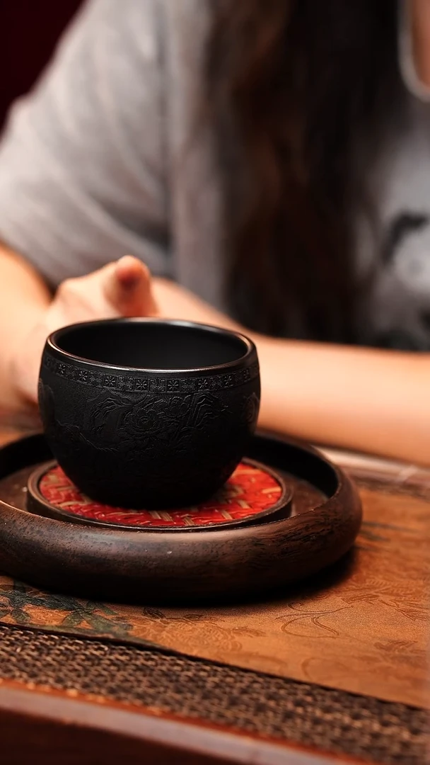 茶杯紫砂宜兴原矿紫砂 全手工制作