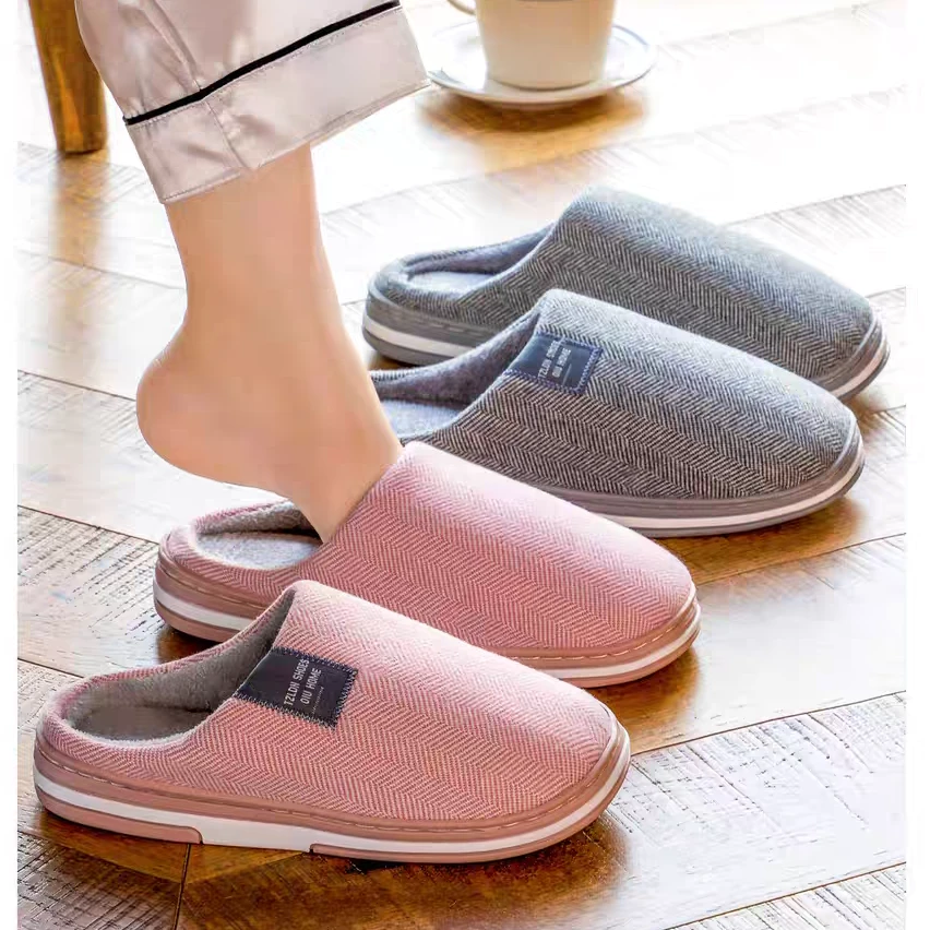 棉拖鞋2025新款男女秋冬季室内家居防滑加绒加厚老人拖鞋冬天